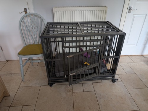 Collapsible dog crate medium