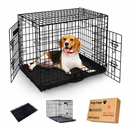 Dog crate cage metal puppy - dog,