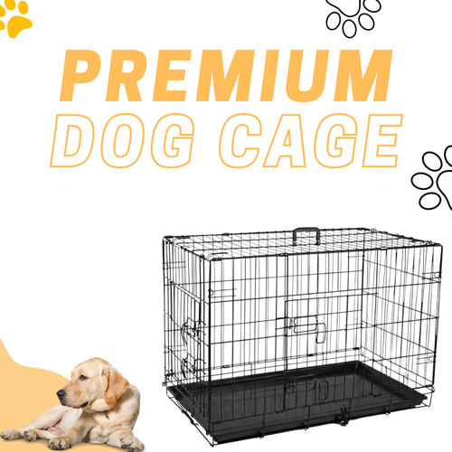 Heavy duty folding dog crate - folding,