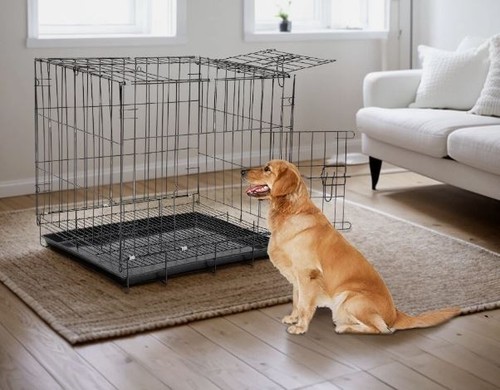 Dog cage puppy - dog, crate