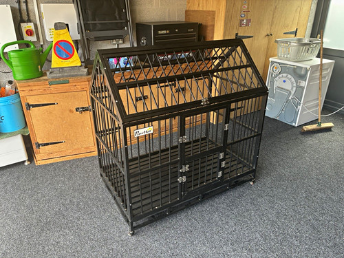 Pawhut steel dog crate - pawhut,