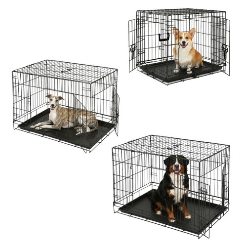 Door metal dog crate - metal,