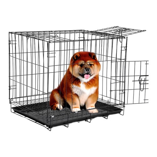 Dog cage with - dog, litter