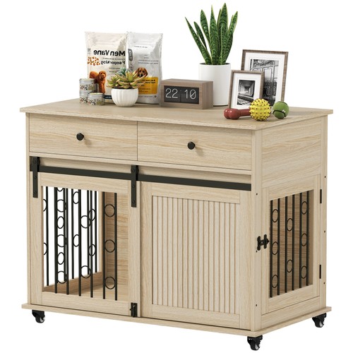 Pawhut dog crate - crate, furniture