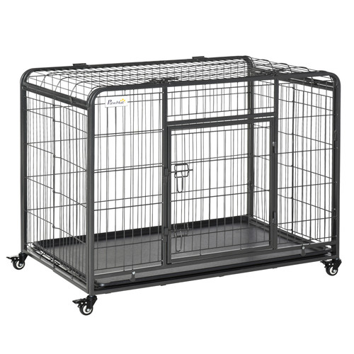 Dog crate metal foldable - crate,