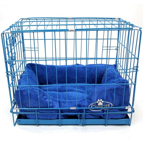 Blue dog cage - blue,