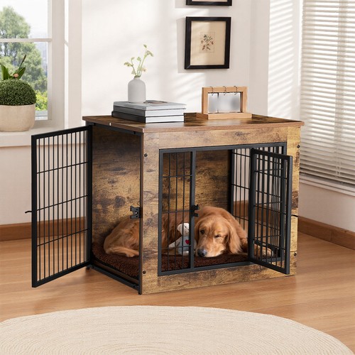 Rustic wooden puppy - rustic, crate