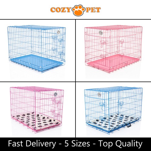 Dog cage blue pink cozy - cage, pet
