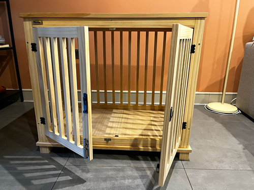 Wooden dog crate - wooden,