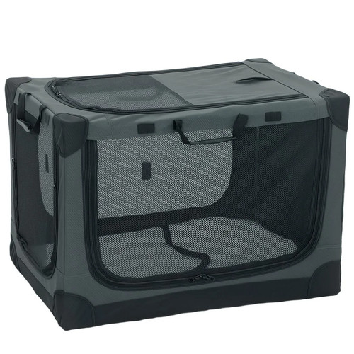 Pawhut soft dog crate pet - crate,